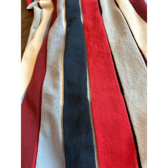 B8 Devotion Italy Multicolor Striped Knit Long Sleeve Flare Hem Top Size M - Picture 6 of 13